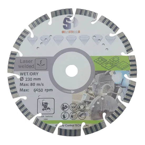 350mm Laser Welded Saw Blade for Asphalt Concrete Granite